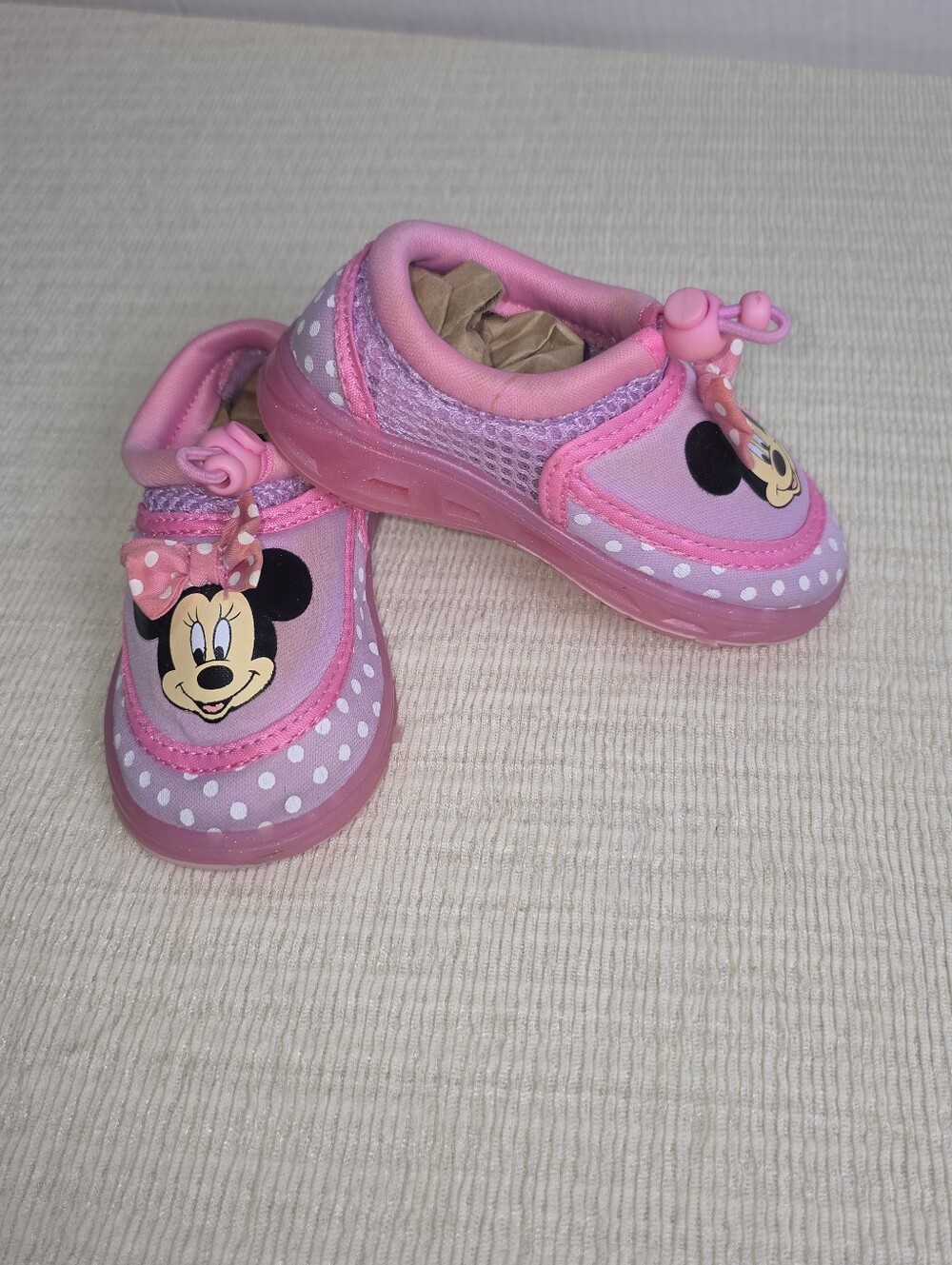 Disney Junior Minnie Mouse Water Shoes Aqua Beach Pool Toddler Size S 5 6 Pink